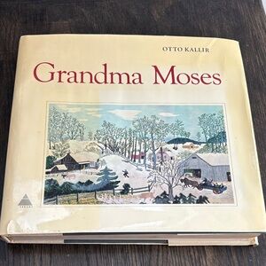 Vintage Grandma Moses art book, 355 pages, hardcover, copyright 1973